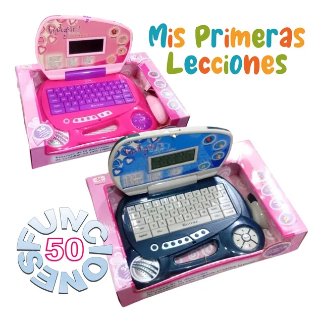 Mini Pc Laptop 50 Funciones Para Niños De 3 Años 2 Colores