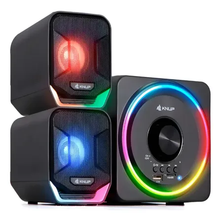 Caixa Caixinha De Som Com Bluetooth Home Theater Pc Tv Usb Preto 12v