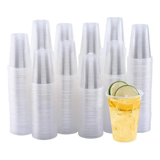 Vaso Plástico Desechable 12 Oz Sin Tapa (50 Unidades) Color Transparente
