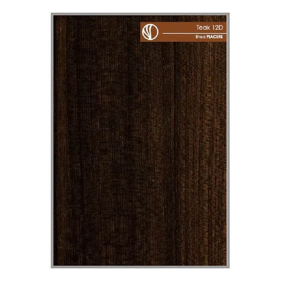 Placa Melamina Madera Wengue - Teak 18mm 1,83x2,82 Maderwil
