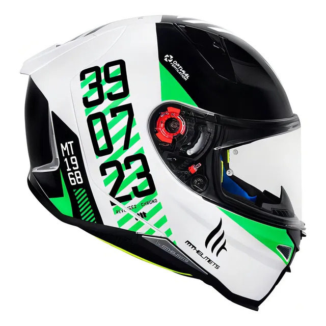 Capacete Mt Revenge 2 Chrono Green Tamanho Do Capacete 58 Cor Verde-limão