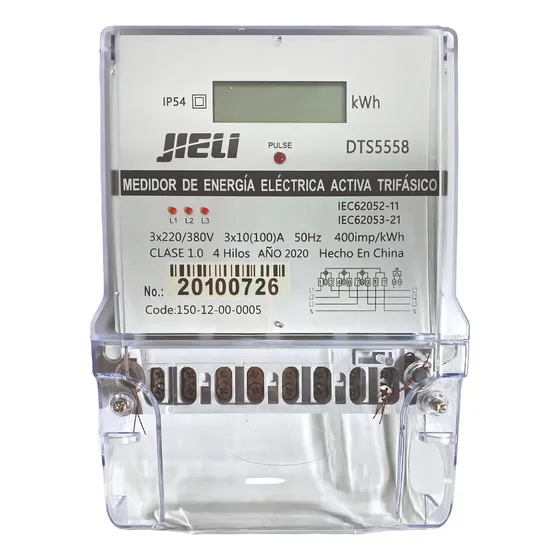 Medidor De Consumo Trifasico Digital 100a 3x220v Luz Tension