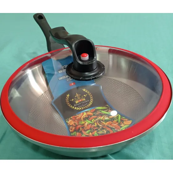 Sarten Wok En Acero Quirurgico 100% Original