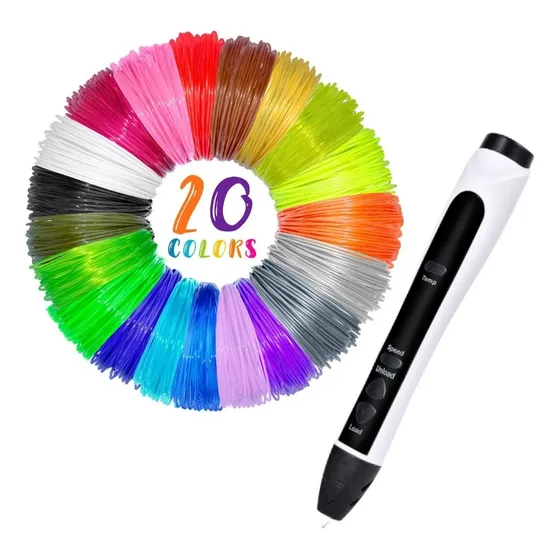 Lápiz Bolígrafo Impresora 3d Pro + Pack 20x5 Mts Filamentos