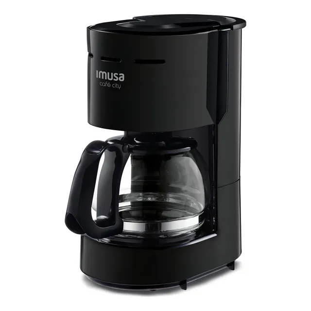 Cafetera Imusa Café City 6 tazas semi automática negra de filtro 110V