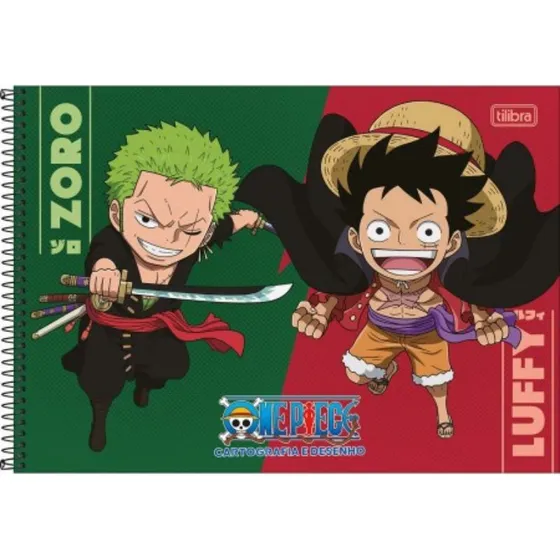 Caderno De Desenho Espiral One Piece 80 Folhas - Tilibra