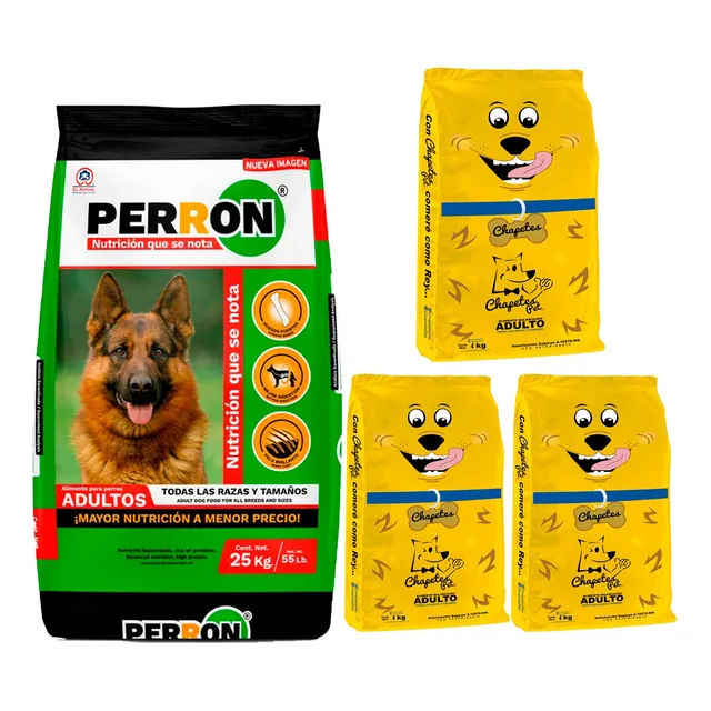 Costal Croquetas Perron Para Perro Adulto 25kg + 12kg Gratis