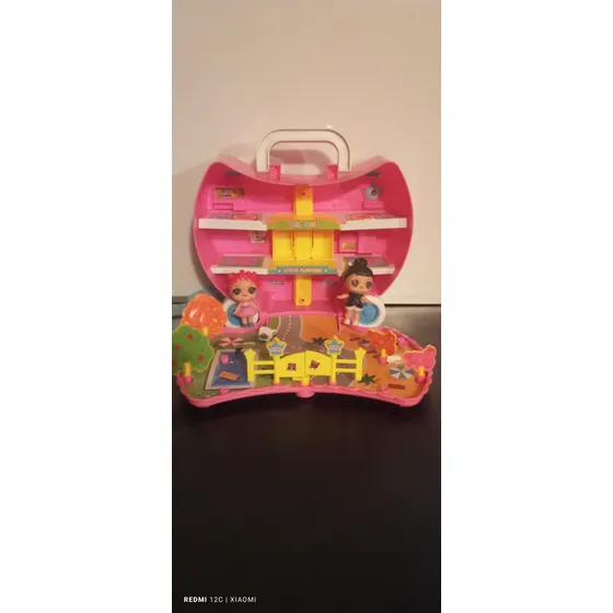 Casa Maleta + Muñecas Lol