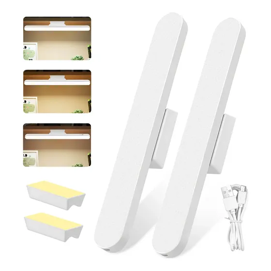 Kit 2 Mesa Luminária Recarregável Led Luz Leitura Iluminária