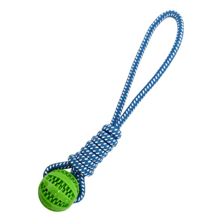 Juguete Para Perros Mordillo Soga Agarre Con Pelota Dental Juguete Para Perros Mordillo Soga Agarre Con Pelota Dental