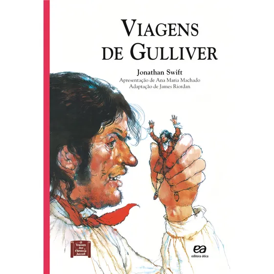 Viagens de Gulliver, de Riordan, James. O tesouro dos clássicos Editorial Ática, capa mole em português, 2003