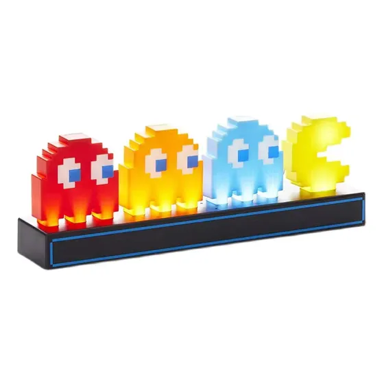 Luminária 3d Decorativa Pac Man Natal Atari Gamer Luz De Led