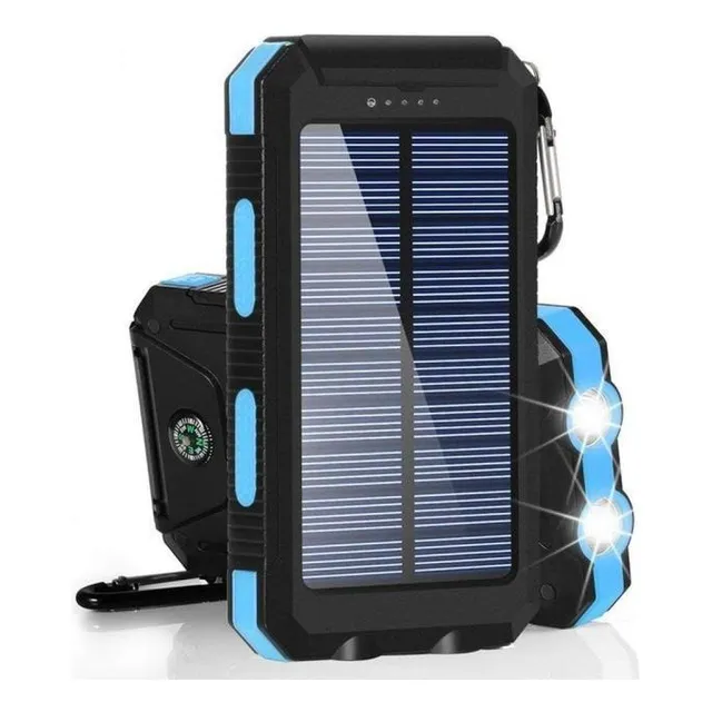 Pila Recargable Con Sol 20000 Mah Power Bank Solar, Uso Rudo
