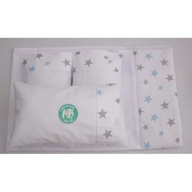 Juego De Sabanas Completo Corral + 3almohadas +3 Fundas Bebé