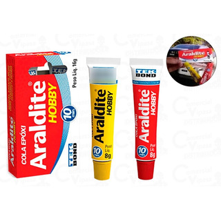 Araldite Hobby Cola Epóxi 10 Minutos 16 Gramas Tek Bond Araldite Hobby Cola Epóxi 10 Minutos 16 Gramas Tek Bond