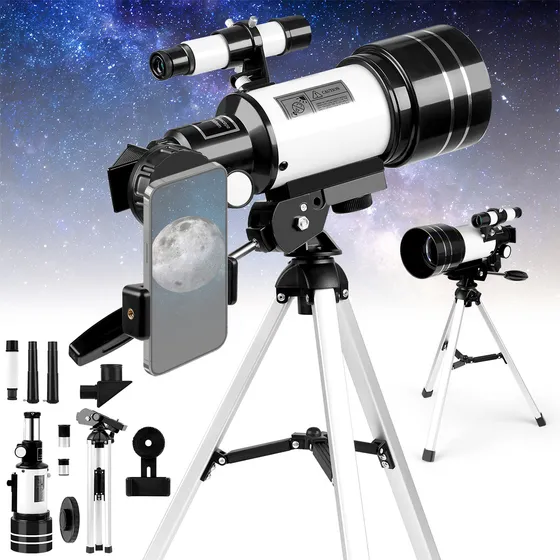 70mm Objetiva Astronomical Telescope Telescópio Refrator Com Tripé Com Suporte Para Celular Casa Do Astronomo Telescopio Skywatcher Ideal Para Astronomia E Para Observação F30070m