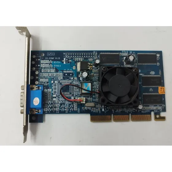 Placa Video Agp Geforce Mx200 Antiga