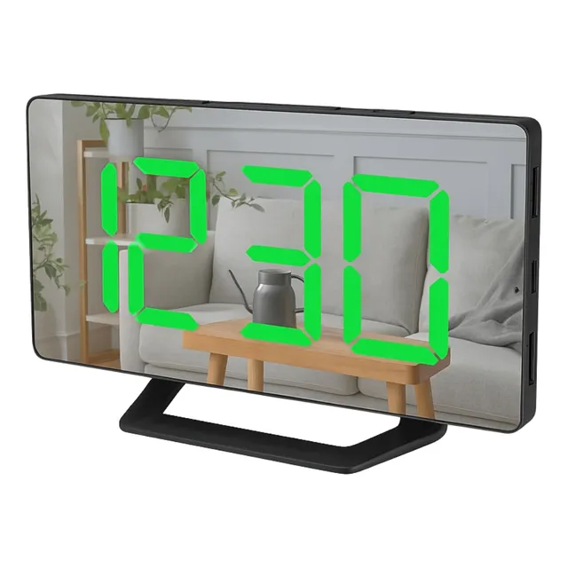 Reloj Despertador Digital Multifuncional Moderno De Mesa