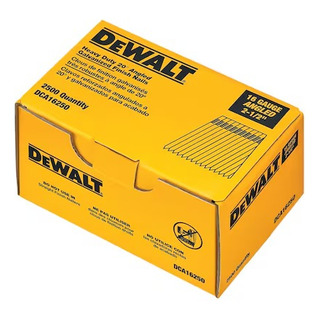 Dewalt Dca16250 Clavos Acabado Angular 2-1 /2¨ C.16 2500pc Dewalt Dca16250 Clavos Acabado Angular 2-1 /2¨ C.16 2500pc