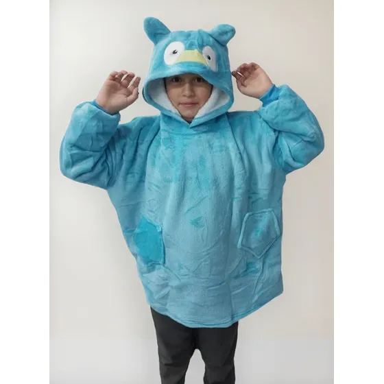 Poleron Sherpa Para Niño Con Capucha Matan Polar Bata Frazada Invierno
