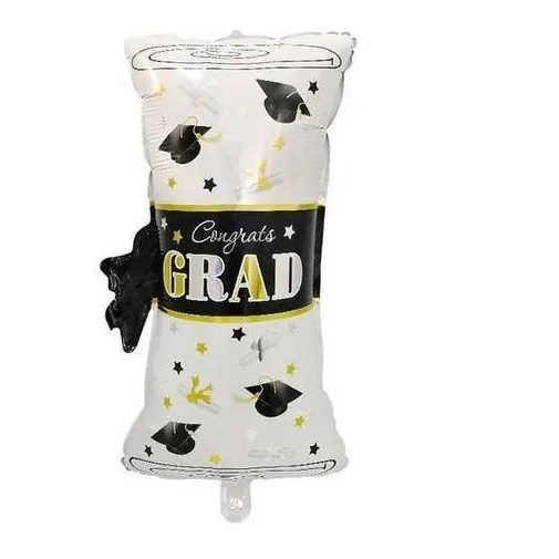 Globos Graduación Diploma, Birrete 22  Pack 14 Unidades
