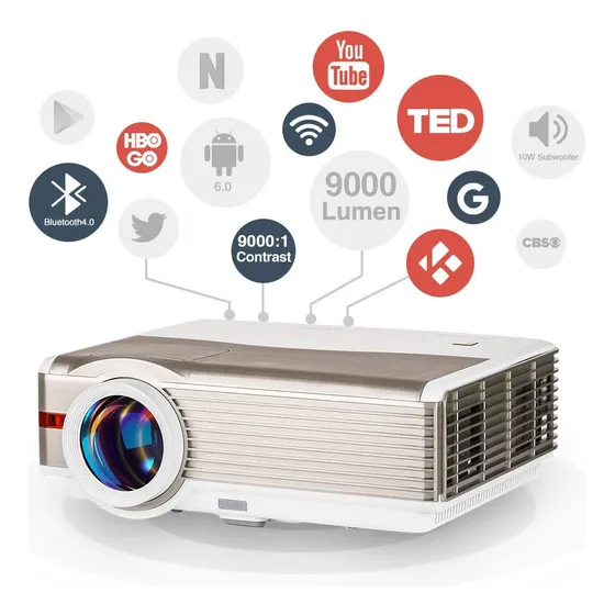 Proyector Wifi Fhd Bluetooth Cine Casa Sistema Operativo Usb