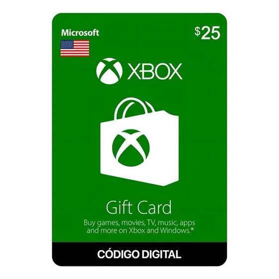 Gift Card Xbox Live Código Digital | Cuotas sin interés