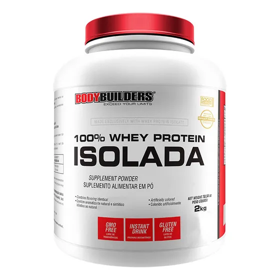 100% Whey Protein Isolada 2kg Sabor Baunilha Bodybuilders