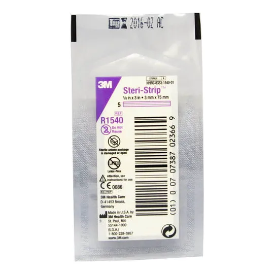 Steri Strip Sutura 3m 1540 3mm X 75mm (venta X Unidad)