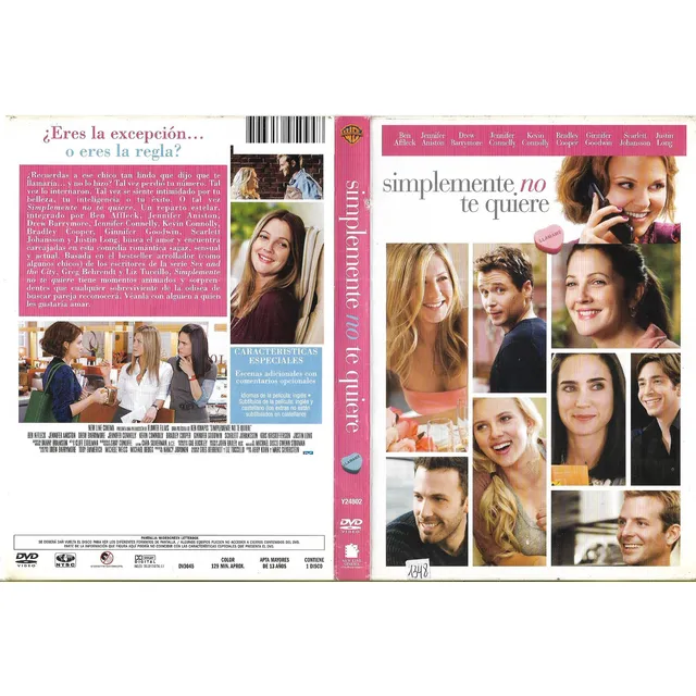 Simplemente No Te Quiere Dvd Drew Barrymore Jenifer Connelly