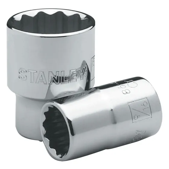Dados Sae Corto 12 Puntas 11/16  X  Mando 1/2 Marca Stanley