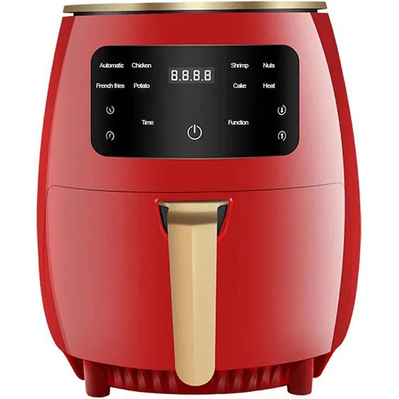 Freidora Sin Aceite Silver Crest 6l 2400w/ 220v Color Rojo