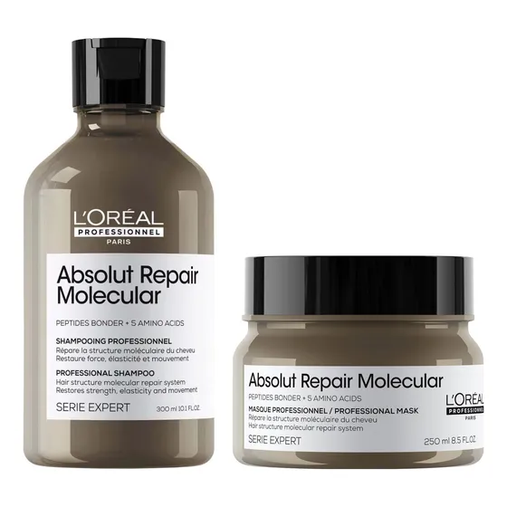 Kit Shampoo Y Máscara Absolut Repair Molecular Loreal