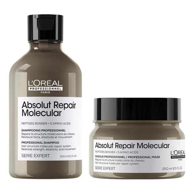 Kit Shampoo Y Máscara Absolut Repair Molecular Loreal