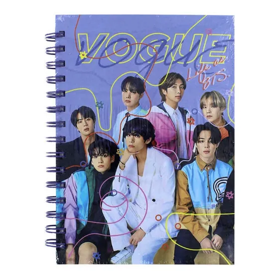 Cuaderno Anillado Bts 100 Hojas Líneas