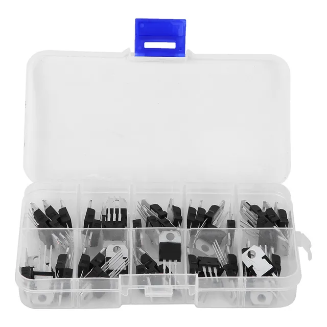 Kit De Regulador De Voltaje Electrónico De 50 Piezas Con Tra
