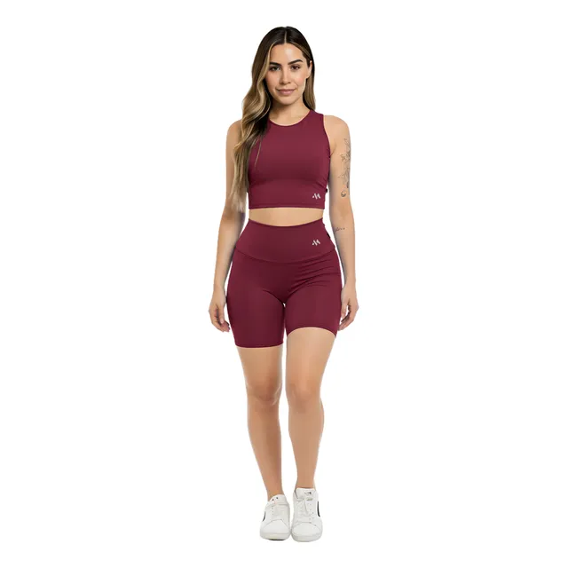 Conjunto Bermuda Feminino Academia Blackout