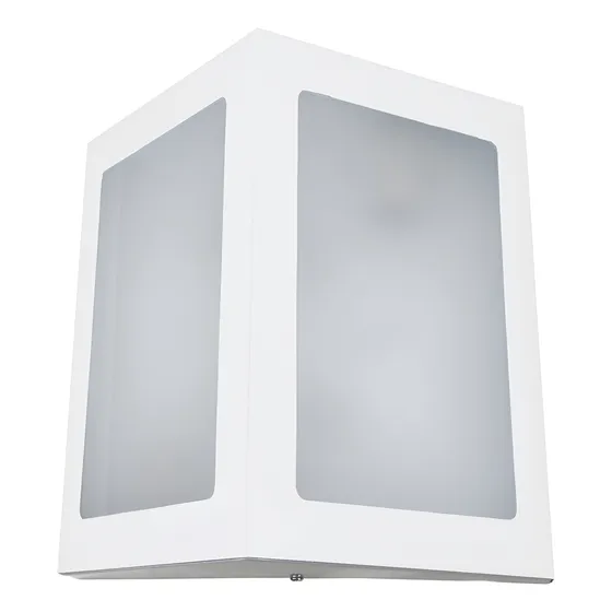 Lustres Arandela Triangular 2 Lâmpadas 110/220v Branca Led