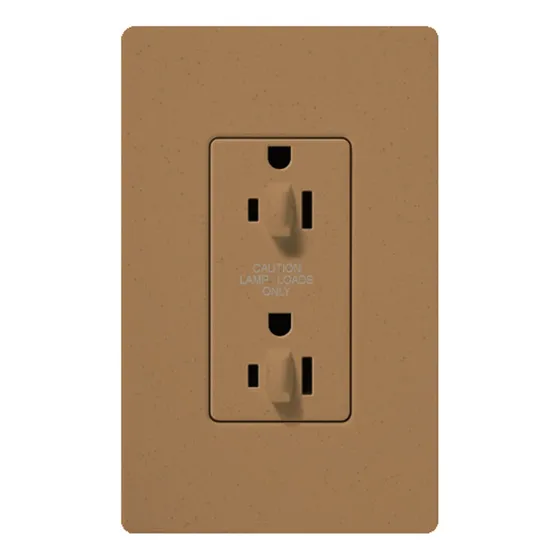 Lutron Saten Color Receptaculo Resistente Manipulacion Dual
