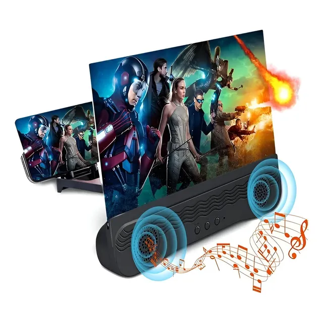 Amplificador Pantalla Para Celular + Parlantes Bluetooth K9
