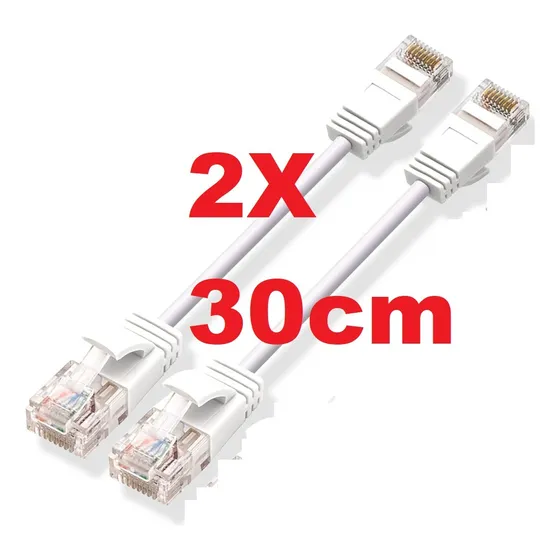 Cable Red Cat6a 1 Ft 30 Cm 10g Ethernet Patch Cord Rj45 550g