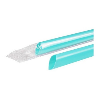 Paq. De Popote Para Tapioca, Aqua, Estuchado Ind., 400 Pzs Paq. De Popote Para Tapioca, Aqua, Estuchado Ind., 400 Pzs