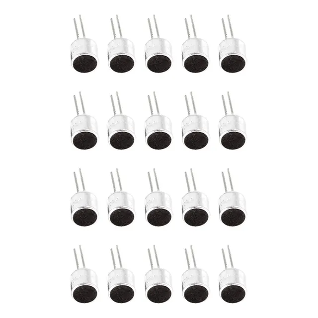 For Micrófono Electret En Cápsula 6050 Con Tapa De Pin Pcb,
