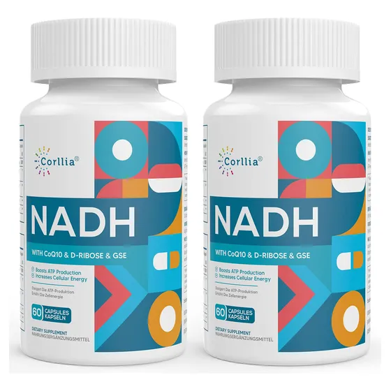 Suplemento Corllia Nadh 50 Mg + Coq10 200 Mg + D-ribosa 150