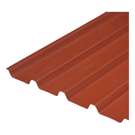 Chapa Trapezoidal Cal. 24 Omega Rojo Teja - 3,66 X 1,14m