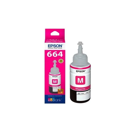 Botella Tinta Epson T6643 Magenta L200 210 220 355 555 1300