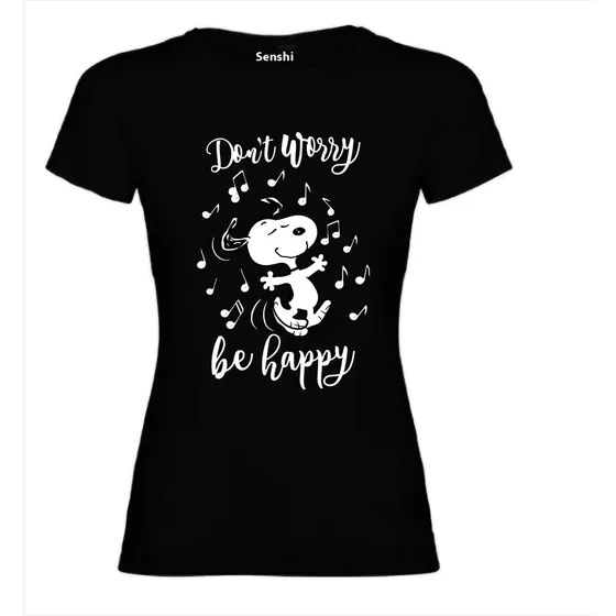 Polera Estampada Snoopy Para Dama Dtf Senshi Cod 004