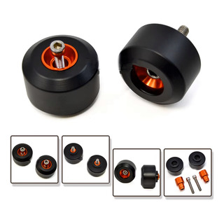 Slider De Rueda Negro/naranja Para Duke 125 200 Slider De Rueda Negro/naranja Para Duke 125 200