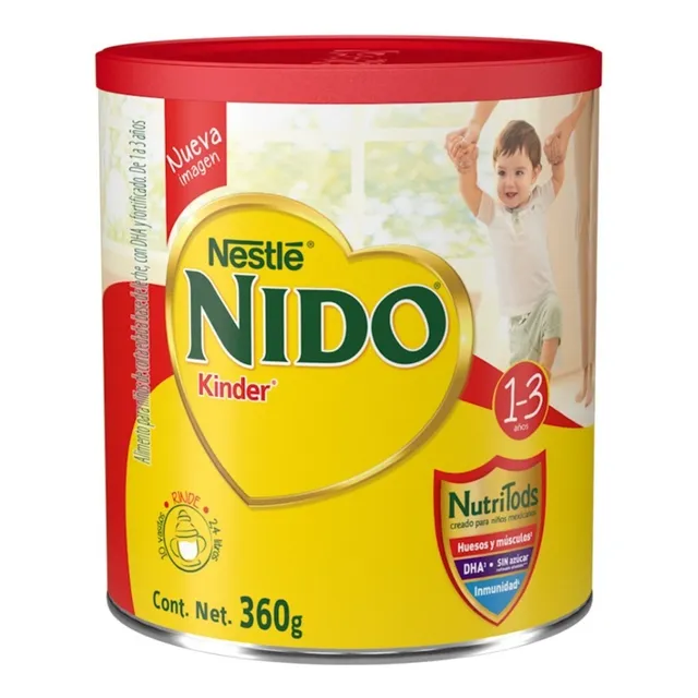 Leche En Polvo Nido Kinder 1 A 3 Años 360 Gr