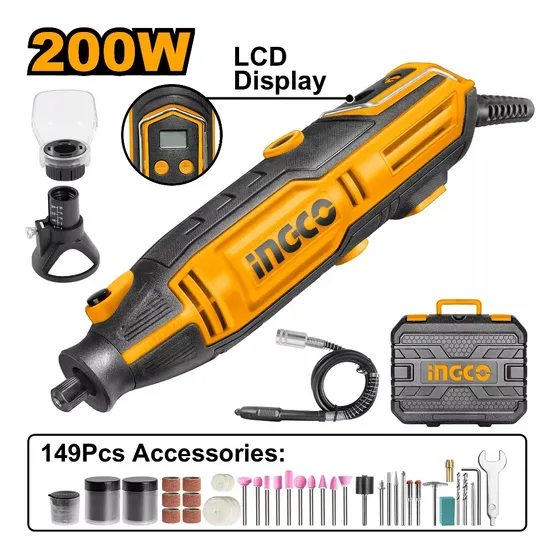Dremel Mini Torno Fresadora Ingco 200w 150 Piezas Accesorios